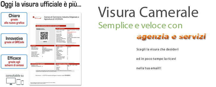 visura catastale, visura camerale certificato camera di commercio veloce subito gratis